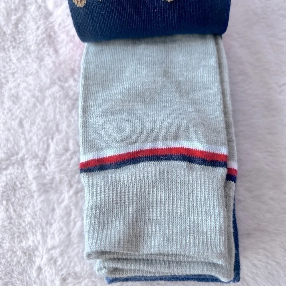 💚 NWT Perry Ellis men’s set of five crew socks shoe size 7-12